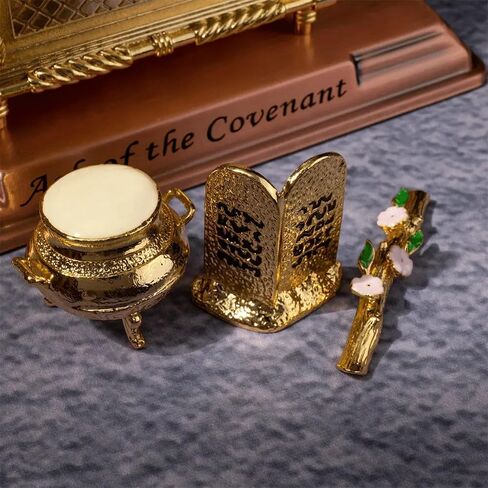 Large Ark of The Covenant Model with Rod of Aaron/Manna/Ten Commandments in Saudi Arabia