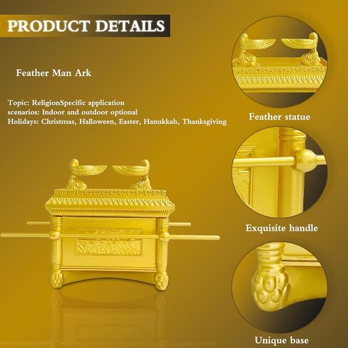 Large Ark of The Covenant Model with Rod of Aaron/Manna/Ten Commandments in Saudi Arabia