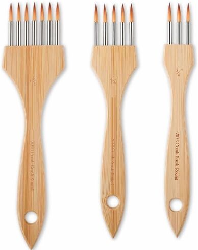 Wide Mop Brush Set for Watercolor and Acrylic Surikomi Style Pro in Kuwait