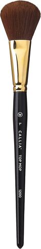 Willow Wolfe Callia Mixed Media Brush Top Mop 1" (1200TM-1), Egan Synthetic Short-Handle for Acrylic, Oil & Watercolor in Kuwait