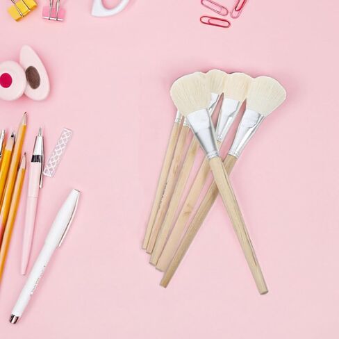 7 Pcs Wool Paint Mop Brush with Wooden Handle in Kuwait