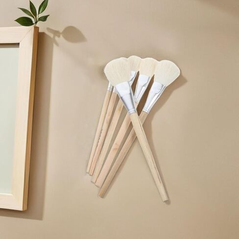 7 Pcs Wool Paint Mop Brush with Wooden Handle in Kuwait