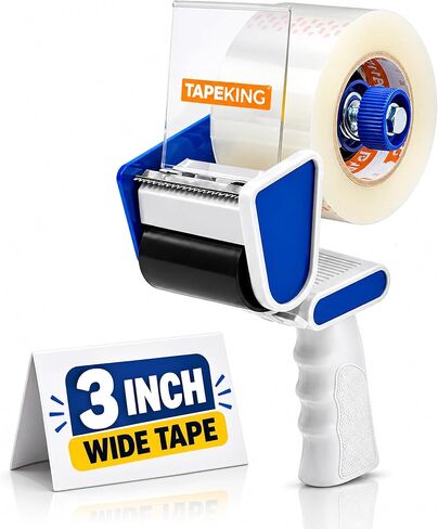 Tape King Packing Tape Dispenser Gun - Handheld Tape Gun w/ 2-Inch-Wide Clear Packaging Tape and Bonus Roll - Shipping Tape for Sealing, Storing, and Moving Boxes, 2 Pack in Kuwait