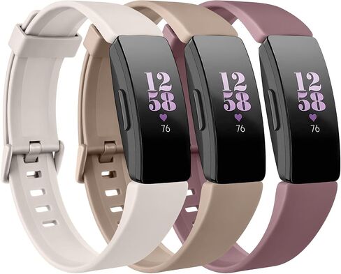 3 Pack Replacement Bands Compatible for Fitbit Inspire HR/Fitbit Inspire/Fitbit Ace 2/Fitbit Inspire 2, Adjustable Accessory Soft Silicone Sport Wristband for Women Men in Kuwait