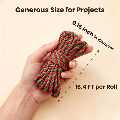 9PCS Self Finishing Needlepoint Cording 9 Colors Two Tone Twisted Cord Trim 0.16 Inch x 16.4 FT Needlepoint Finishing Supplies in Kuwait