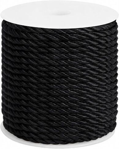 5mm 22 Yards Gold Twisted Cord, 3-Ply Decorative Silk Cord in Kuwait