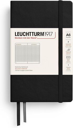 LEUCHTTURM1917 - Notebook Hardcover Medium A5-251 Numbered Pages for Writing and Journaling (Mint Green, Plain) in Kuwait