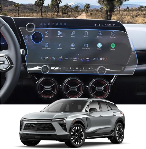 CDEFG 2PCS for 2025 2026 Chevy Equinox Screen Protector Matte Anti Glare Tempered Glass for 2025 2026 Chevrolet Equinox Accessories 11.3" Screen & 11" Digital Cluster Anti-Fingerprint(Not for EV) in Kuwait