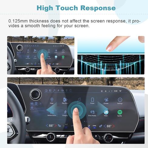 CDEFG 2PCS for 2025 2026 Chevy Equinox Screen Protector Matte Anti Glare Tempered Glass for 2025 2026 Chevrolet Equinox Accessories 11.3" Screen & 11" Digital Cluster Anti-Fingerprint(Not for EV) in Kuwait