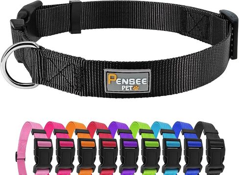 Purple Dog Collar Basic Adjustable Dog Collars for Puppy Small Medium Large Dogs Girls with Breathable Quick Release Nylon Pet Collar in Saudi Arabia