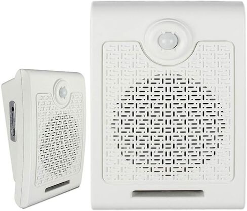 Wall Mount High Power Sensitive PIR Motion Sensor Voice Programmable Speaker Motion Sensor Sound Player with Audio Recordable for Halloween Haunted House/Shop/Factory/Home Safe Warning Voice Prompt in Kuwait