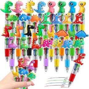 CZWZ 24Pcs Mini Multicolor Pens in One 4-in-1 Cute Pens Bulk for Kids, Fun Kawaii Ballpoint Pens for Birthdays and Children's Party Favors Gifts Teacher School Supplies in Saudi Arabia