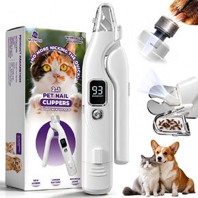 2-in-1 Cat & Dog Nail Clippers with Light, Dog Nail Trimmer for Pet in Saudi Arabia