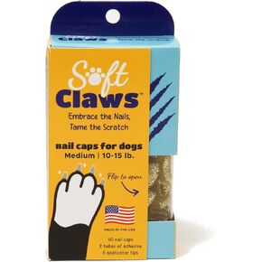 "Soft Claws Nail Caps for Dogs with Non-Slip Design Made in USA - 40 Dog Nail Covers for Long-Lasting Protection of Floors and Furniture - Pink, X-Large" in Saudi Arabia