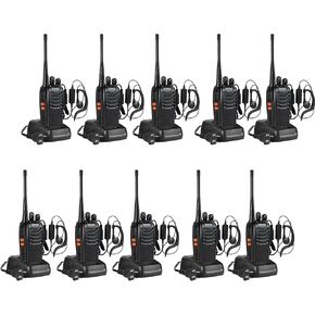 BAOFENG BF-888S جهاز اتصال لاسلكي 20 حزمة راديو محمول قابل لإعادة الشحن في اتجاهين مع سماعة رأس in Kuwait