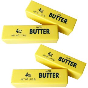 4 Pack Butter Slow Rising Squishy Toys, Squishy Butter, Realistic Butter Stick Soft Squeeze Toys, Soft PU Foam Fidget for Anxiety & Sensory Relief in Kuwait