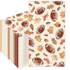 50Pcs Fall Football Napkins, Football Napkins for Parties in Kuwait