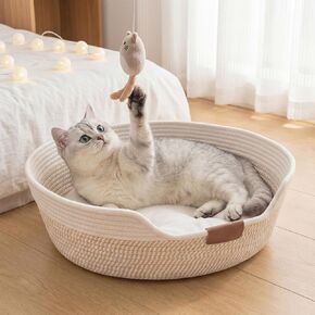 YOUDENOVA Stimulicat Handwoven Cat Basket Bed with Cushion in Saudi Arabia