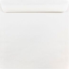 JAM PAPER 10 x 10 Large Square Invitation Envelopes - White - 25/Pack in Saudi Arabia
