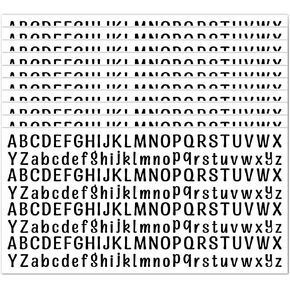 10 Sheet White 1" Alphabet Stickers, Waterproof Self Adhesive Letters for Arts Crafts Outdoor Sign Poster Windows Doors Mailboxes Car Truck (Boldface) in Saudi Arabia