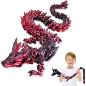 12" 3D Printed Dragon Eggs with Dragon, Articulated 3D Fidget Toys for Kids in Kuwait