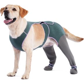 Dog Socks to Prevent Licking Paws, Breathable Soft Wound Protector for Dog's Back Legs, Anti-Slip Paw Cover Boots for Injury Recovery, Pet Foot Sleeves for Small Medium Large Dogs(Large) in Saudi Arabia