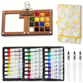 Mini Watercolor Paint Set, Travel Portable Palette for Sketching in Saudi Arabia