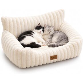 PETKARAY Cat Couch Bed, 24'' Soft Sofa for Indoor Cats, Machine Washable in Saudi Arabia