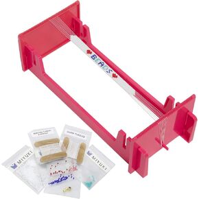 The Beadsmith LoomEEZ Japanese Bead Loom Kit – Includes Adjustable Loom, Miyuki Glass Beads, Thread & Needle, Warp Thread, Findings and Instructions – Make Bracelets, Necklaces, Belts, and More in Saudi Arabia