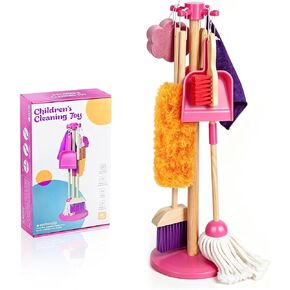 Masthome Kids Cleaning Pretend Play Toy Set,8 Pcs Kid Broom Set in Kuwait