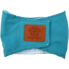 Male Dog Diaper Wrap,Washable Cotton Blend Belly Band with Absorbent Lining for Puppy Training and Indoor Use(M,Blue) in Kuwait