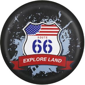 Explore Land 20-21.75 inch Spare Tire Cover Fit Trailer, RV, SUV, Truck, Tough Tire Wheel Soft Cover, Black in Saudi Arabia