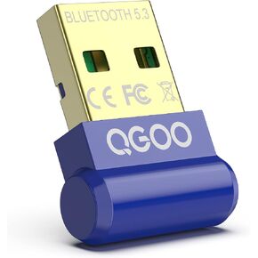 USB Bluetooth Adapter 5.3 for Desktop PC, Real Plug & Play Long Range Class 1 EDR Bluetooth Dongle Receiver 328FT/100M for Laptop Computer Connect Speaker Keyboard Headphones Support Windows 11/10/8.1 in Saudi Arabia