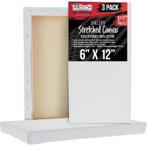 U.S. Art Supply 24"x60" Stretched Canvas for Painting, Gallery Depth 2-Pack in Kuwait
