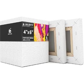 LWR CRAFTS Stretched Canvas 5" X 5" Pack of 6 in Saudi Arabia