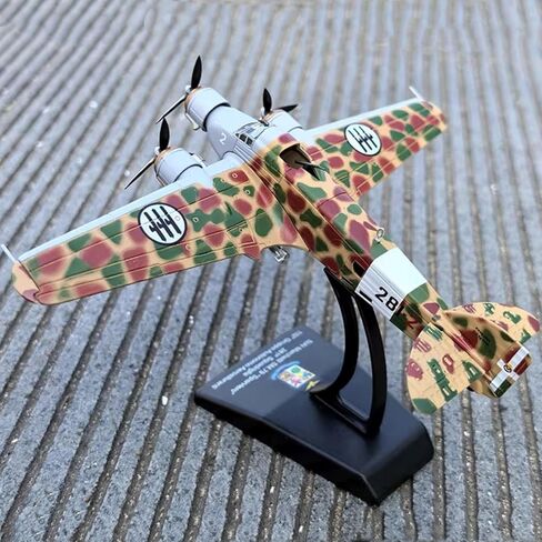 Alloy WWII Italy Savoia-Marchetti SM.79 Sparviero Bomber Model 1:144 Scale, Alloy Aircraft Toy for Collection Displaying in Saudi Arabia