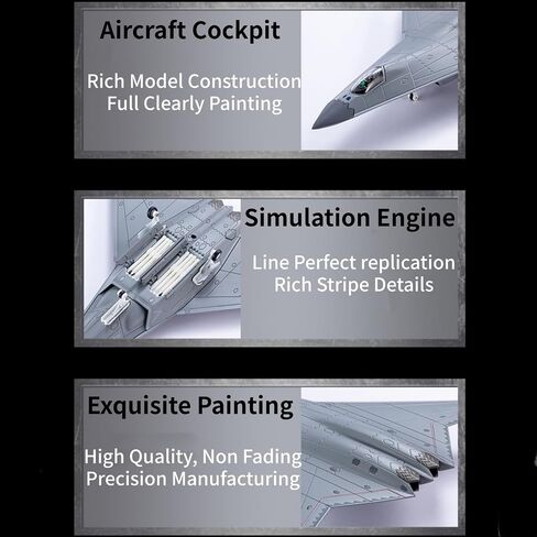 1/144 Scale China Shenyang Aircraft Corporation Sixth Generation Jet J-50 Fighter Model Alloy Model Diecast Plane Toy for Collection in Kuwait