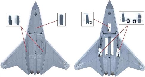 1/144 Scale China Shenyang Aircraft Corporation Sixth Generation Jet J-50 Fighter Model Alloy Model Diecast Plane Toy for Collection in Kuwait