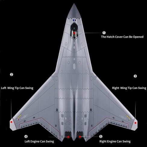1/144 Scale China Shenyang Aircraft Corporation Sixth Generation Jet J-50 Fighter Model Alloy Model Diecast Plane Toy for Collection in Kuwait