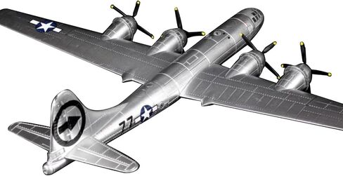 MOUDOAUER 1/144 Scale WWII US Air Force B-29 Superfortress Bomber Alloy Model Plane Model for Collection in Kuwait