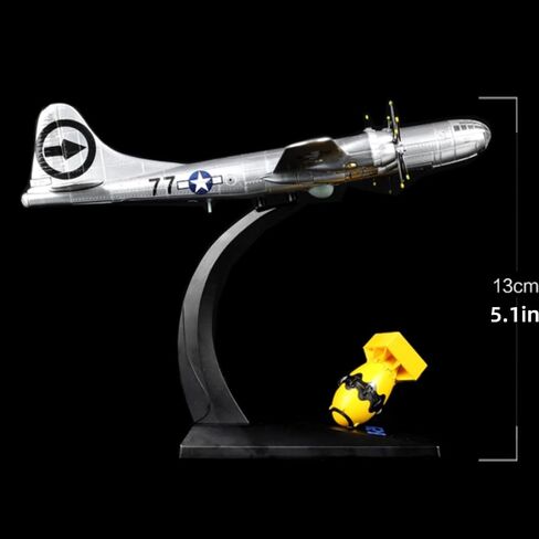 MOUDOAUER 1/144 Scale WWII US Air Force B-29 Superfortress Bomber Alloy Model Plane Model for Collection in Kuwait