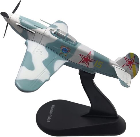 Alloy WWII Yak-3 Fighter Aircraft Fighter Model 1:72 Scale, Alloy Aircraft Model for Collection Displaying in Saudi Arabia