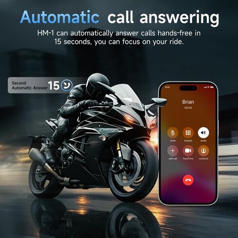 Motorcycle Bluetooth 5.2 Headphones Outdoor Helmet Earphone Bluetooth Stereo Music and Voice Microphone Soft Cable Earphone Motorcycle Helmet Headset Universal Helmet Audio System in Kuwait