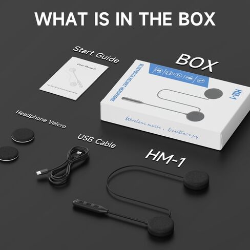 Motorcycle Bluetooth 5.2 Headphones Outdoor Helmet Earphone Bluetooth Stereo Music and Voice Microphone Soft Cable Earphone Motorcycle Helmet Headset Universal Helmet Audio System in Kuwait