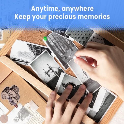Phomemo White Self-Adhesive Thermal Paper, 4.3" Sticker Paper for Phomemo M04S/M04AS/M832/M834/M835 Bluetooth Thermal Printer, Black on White, 107mm x 3.5m, 3 Rolls in Kuwait