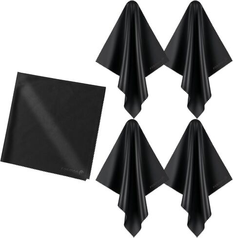 Microfiber Cleaning Cloths (4 Pack), Fosmon 16 x 16 inch Extra Large Dust Rag Towels for LCD Screen, Digital Video Camera Lens, Laptop, HDTV, PC, Monitor Screen, Smartphones, Tablet, and More in Kuwait