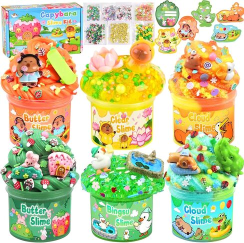 6 Pack Halloween Slime Kit, Cloud Butter Slime for Girls Boys in Saudi Arabia
