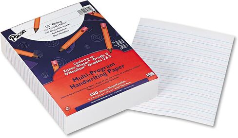 Pacon Multi-Program Handwriting Paper, 10 1/2"X8", Zaner-Bloser (Grade K), 500 Sheets in Kuwait