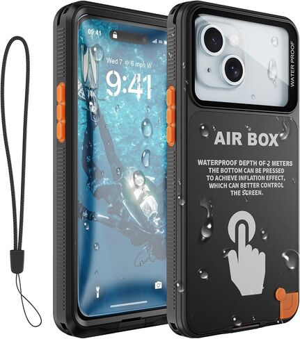 Haireca Waterproof Phone Pouch [3 Pack] (1Pcs 10.5" and 2Pcs 8.5"),IPX8 Underwater Cell Phone Dry Bag with Lanyard for iPhone Samsung,Water Resistant Cellphone Protector for Swimming Diving Beach in Kuwait