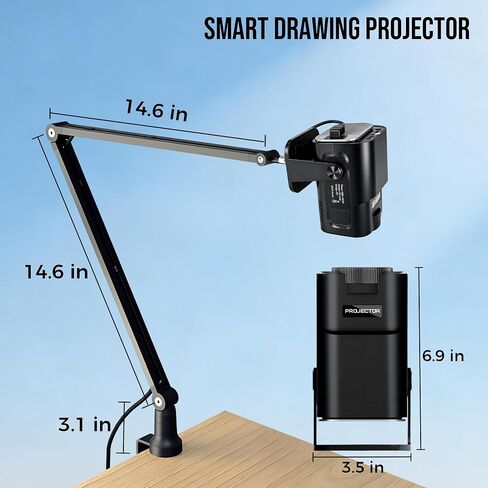 HI-REEKE Art Projector for Tracing and Drawing with Adjustable Stand in Saudi Arabia